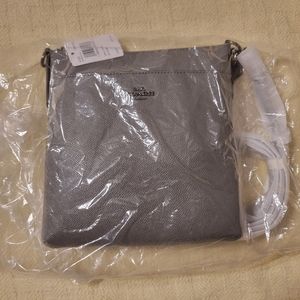 Coach gray crossbody